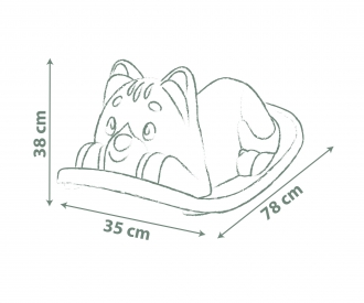 Smoby Life Kinderwippe Katze, blau Smoby Life Kinderwippe Katze, blau