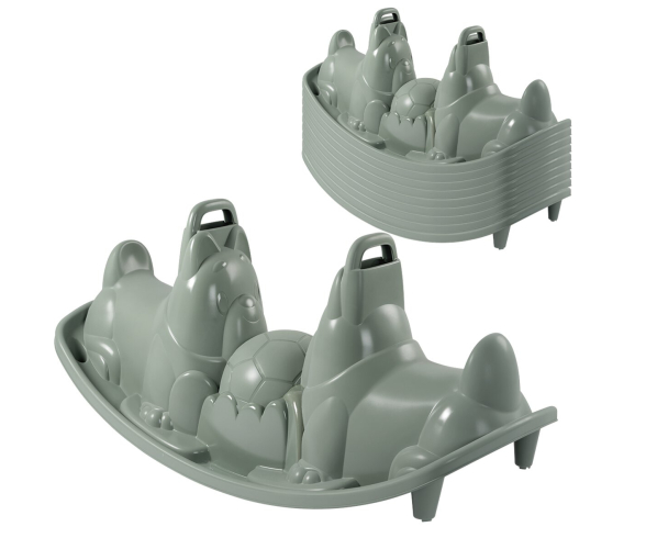 Smoby Life Bascule Chiens Vert