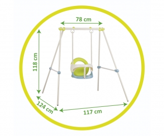 Smoby Metallschaukelgestell Baby Swing, 118 cm