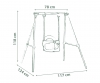 S.Life Metal Baby Swing H118