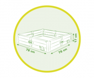 Smoby Life Square Garden Sandkasten + Pflanzbeet 2-in-1 Smoby Life Square Garden Sandkasten + Pflanzbeet 2-in-1