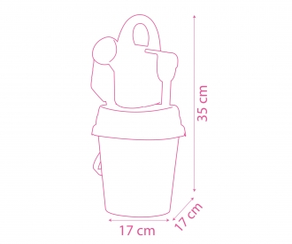 Smoby Minnie sand bucket set with watering can