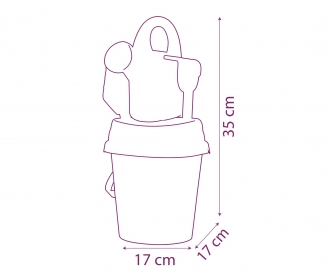 Smoby Frozen Medium Garnished Bucket