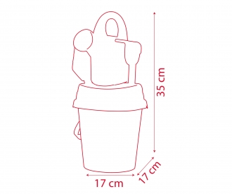 Smoby Cars medium garnished bucket