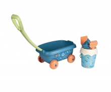 Smoby Green Chariot De Plage Garni