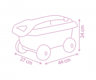 Smoby Disney Princess Handwagen mit Eimergarnitur