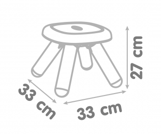Smoby Kid Kinderhocker, softgrey