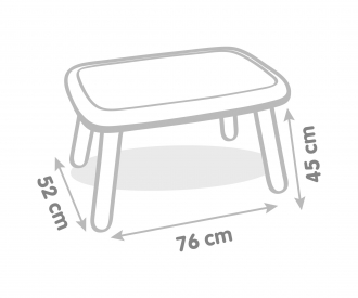 Smoby Kid Kindertisch Blau Smoby Kid Kindertisch Blau