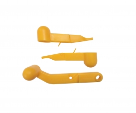 LEVIER+2 POIGNEES JAUNE
