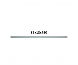 Tube Fer Gris 7040 36X18X790 Tube Fer Gris 7040 36X18X790