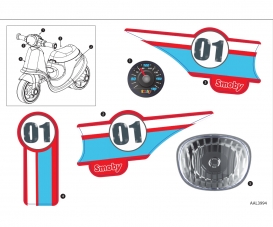 SCOOTER ROUGE - AAL3994 SCOOTER ROUGE - AAL3994