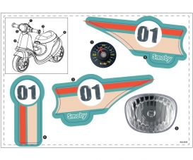 PLANCHE ADH. SCOOTER 721006 PLANCHE ADH. SCOOTER 721006