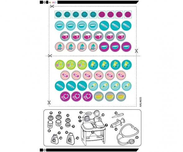 PLANCHE N3 ADHESIFS CENTRE VETO