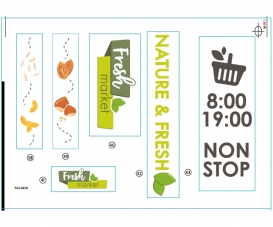 PLANCHE ADHESIVE N2 FRESH MARKET PLANCHE ADHESIVE N2 FRESH MARKET