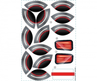 Planche Adh. N2 Porteur Auto Rouge