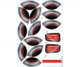 Planche Adh. N2 Porteur Auto Rouge