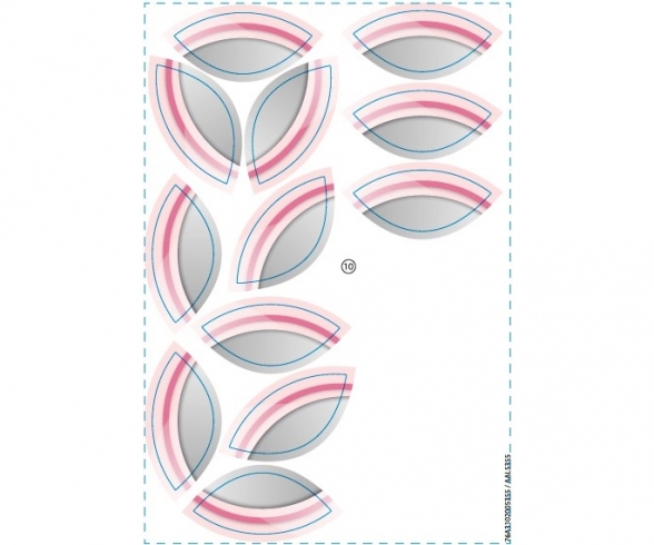 Planche Adh. N2 Porteur Auto Rose