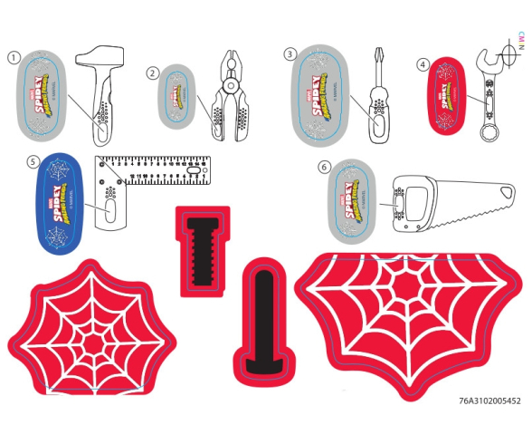 Planche Adh. N° 2 Bricolo Spidey 360742