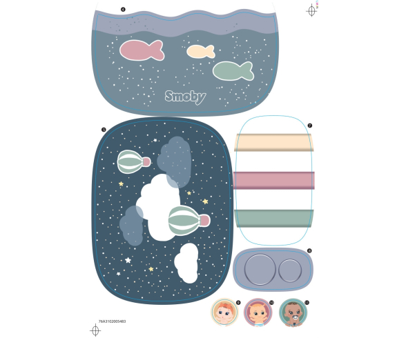 Planche Adhésifs N2 Crêche 240308