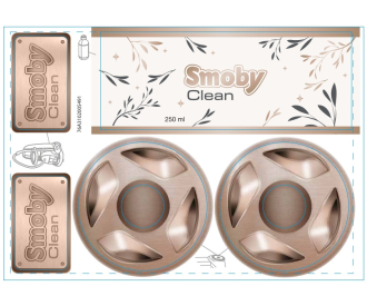 Planche Adhésifs Chariot Ménage FA25