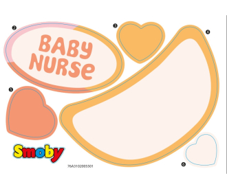 Planche Adh. Valise Nursery 220392