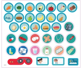 PLAQUE FIGURINES N1 CABINET MEDICAL PLAQUE FIGURINES N1 CABINET MEDICAL