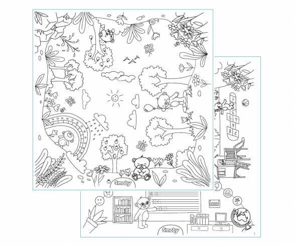 Set 2 Feuilles de Coloriage 420400