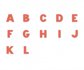 Sachet Papier 24Lettres A A L Rouge Sachet Papier 24Lettres A A L Rouge