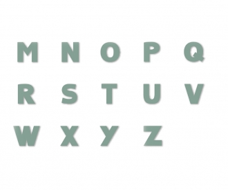 Sachet Pap.24Lettres De M A Z Vert