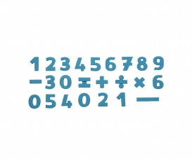 SACHET PAPIER 24 CHIFFRES BLEU 7468 SACHET PAPIER 24 CHIFFRES BLEU 7468