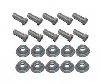 Sachet 10 Vis + 10 Ecrous Gris 877