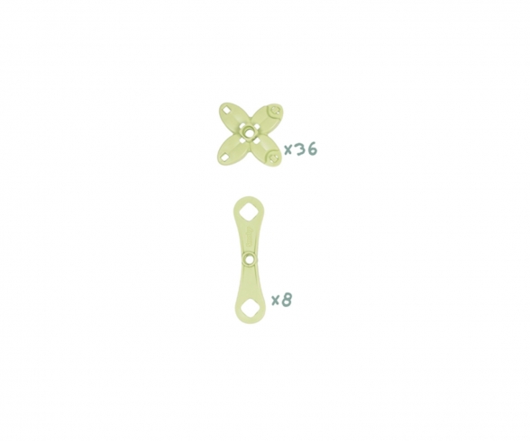 Sachet 36 Supports + 8 Barettes
