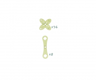 Sachet 36 Supports + 8 Barettes