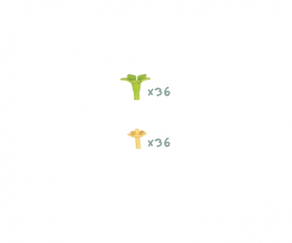Sachet 36 Pedoncules + 36 Pistils