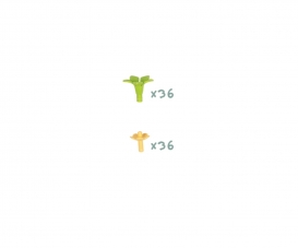 Sachet 36 Pedoncules + 36 Pistils Sachet 36 Pedoncules + 36 Pistils