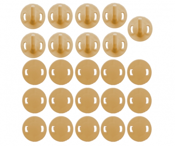 Sachet 24 Fixations AR Recy. Beige 4685