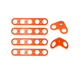 Sachet 4 Plaques + 2 Equerres Orange 166