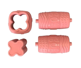 Sachet Croix+Rouleau+Perle Rose 2341