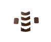 Sachet 2 caches +4 haricots Marron 7567