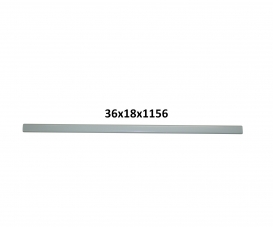 TUBE DROIT 36x18x0.7x1156 GRIS