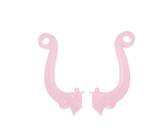 Ens. 2 Poignées Rose 9286