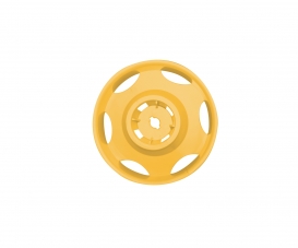 JANTE TRACTEUR JAUNE 1235 JANTE TRACTEUR JAUNE 1235