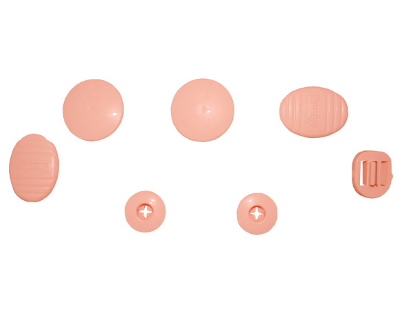 Bouton + Charniere + Clip Rose 4065