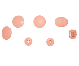 Bouton + Charniere + Clip Rose 4065