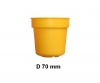 POT FLEUR MM D70 JAUNE 1235