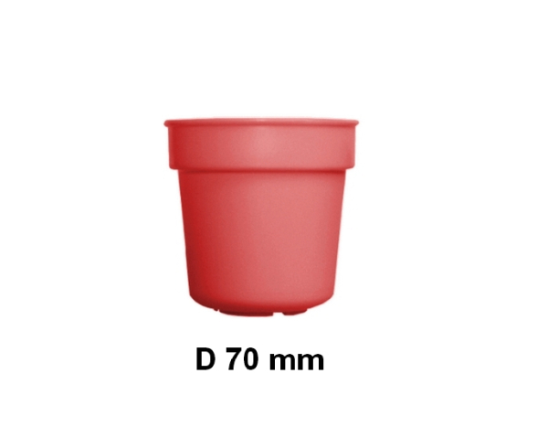 Pot Fleur MM D70 Recycl? Rouge 7598