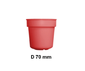 Pot Fleur MM D70 Recycl? Rouge 7598