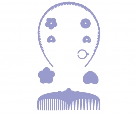 ACCESSOIRE COIFFEUSE VIOLET 2715 ACCESSOIRE COIFFEUSE VIOLET 2715