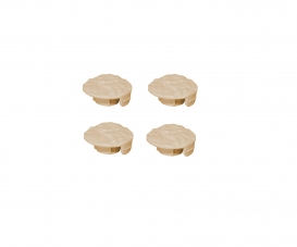 Bouchon Mur Recycle Beige 467Grappe x 4