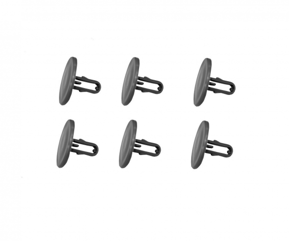 CLIP FAITAGE X 6 GRIS 404